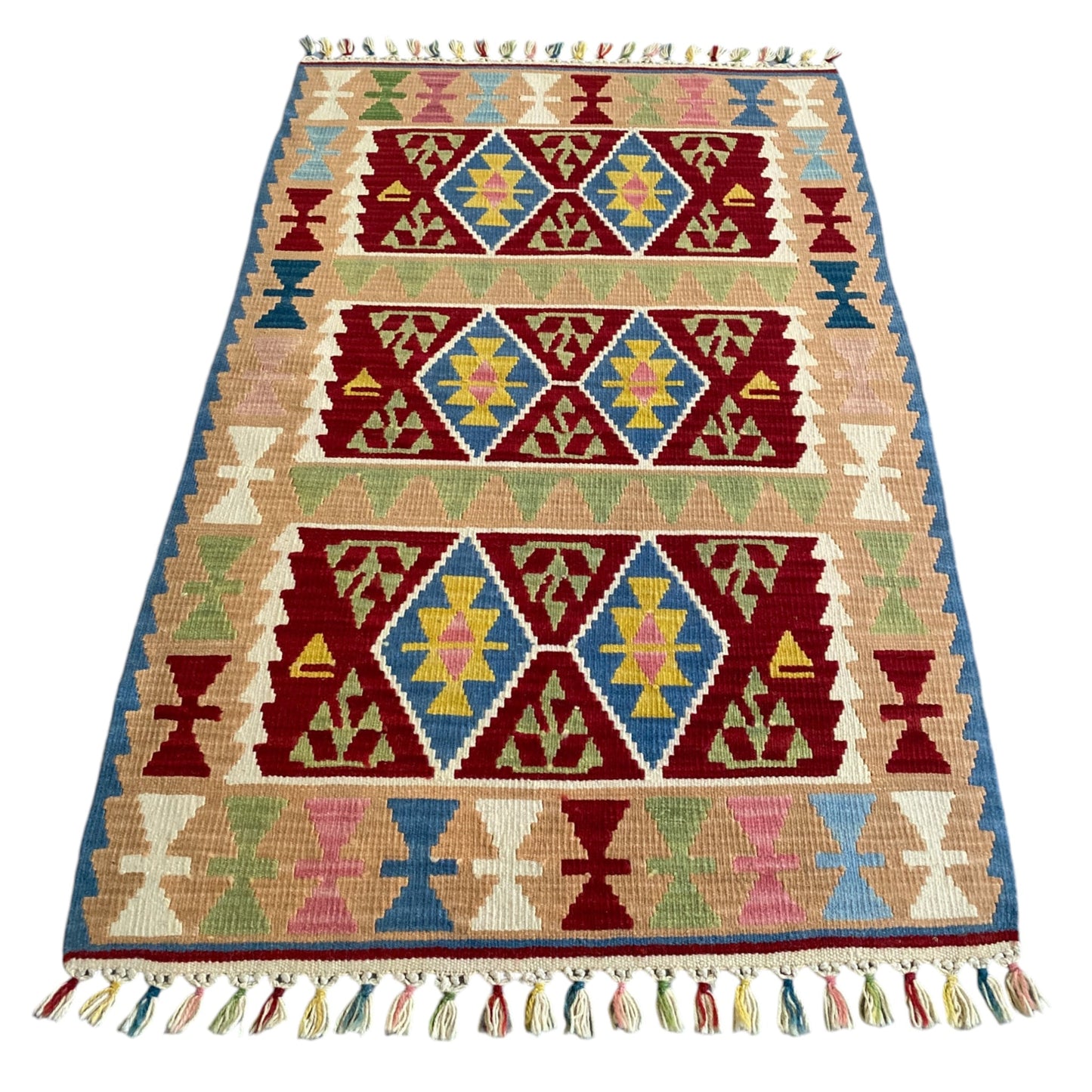 Fine Quality New Nomadic Kelim Rug - Kilim Art Gallery