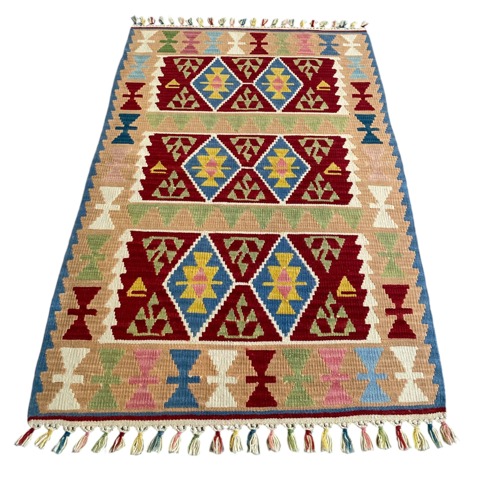 Fine Quality New Nomadic Kelim Rug - Kilim Art Gallery
