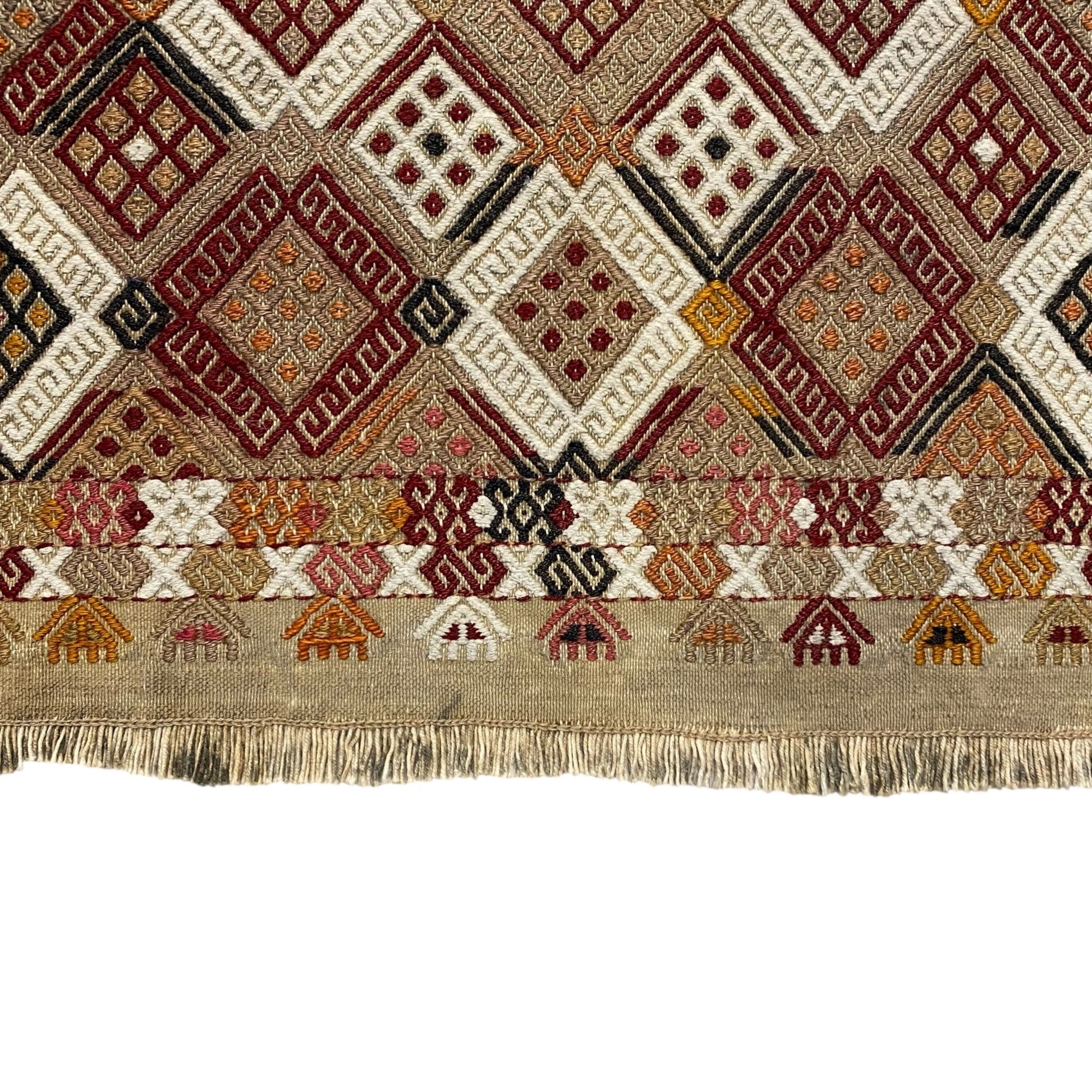 Finest Hand Embroidered Turkish Cicim Kilim Rug - Kilim Art Gallery
