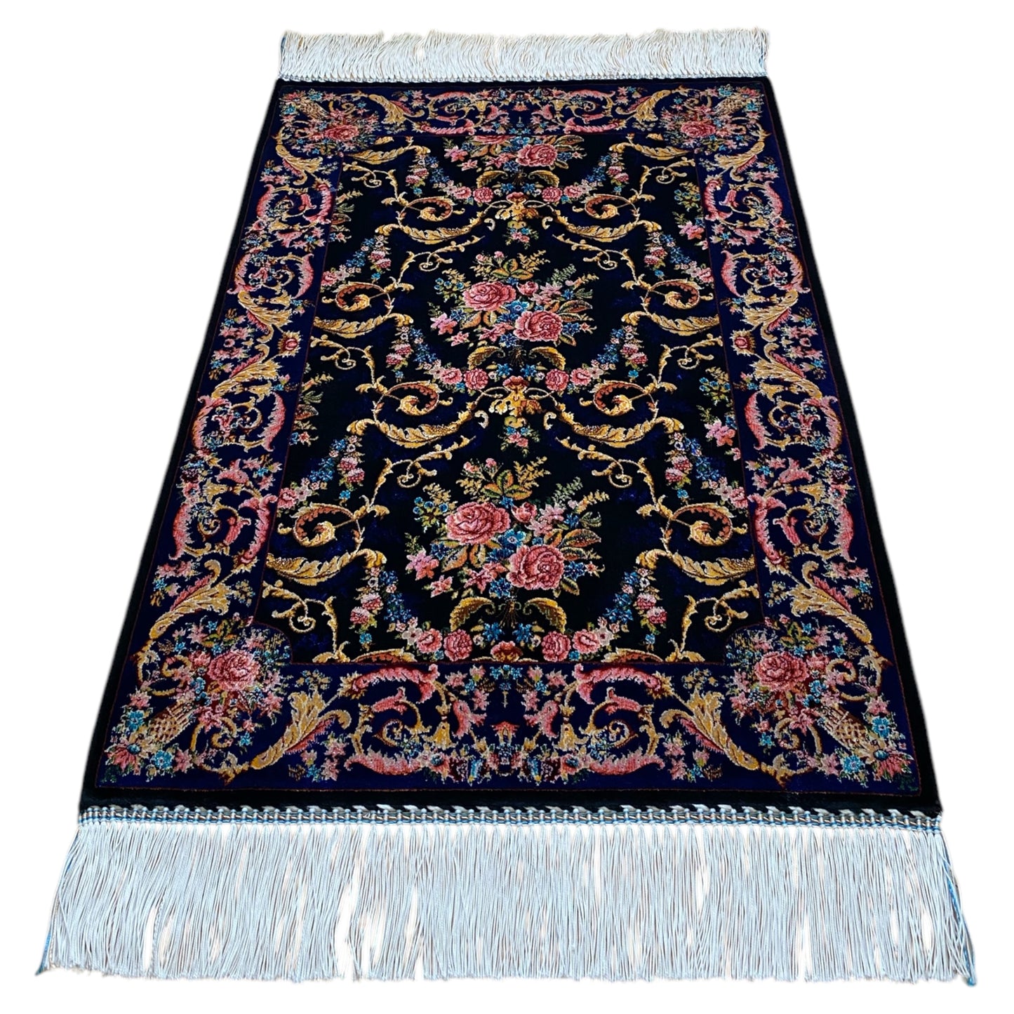 Floral Modal Silk Rug