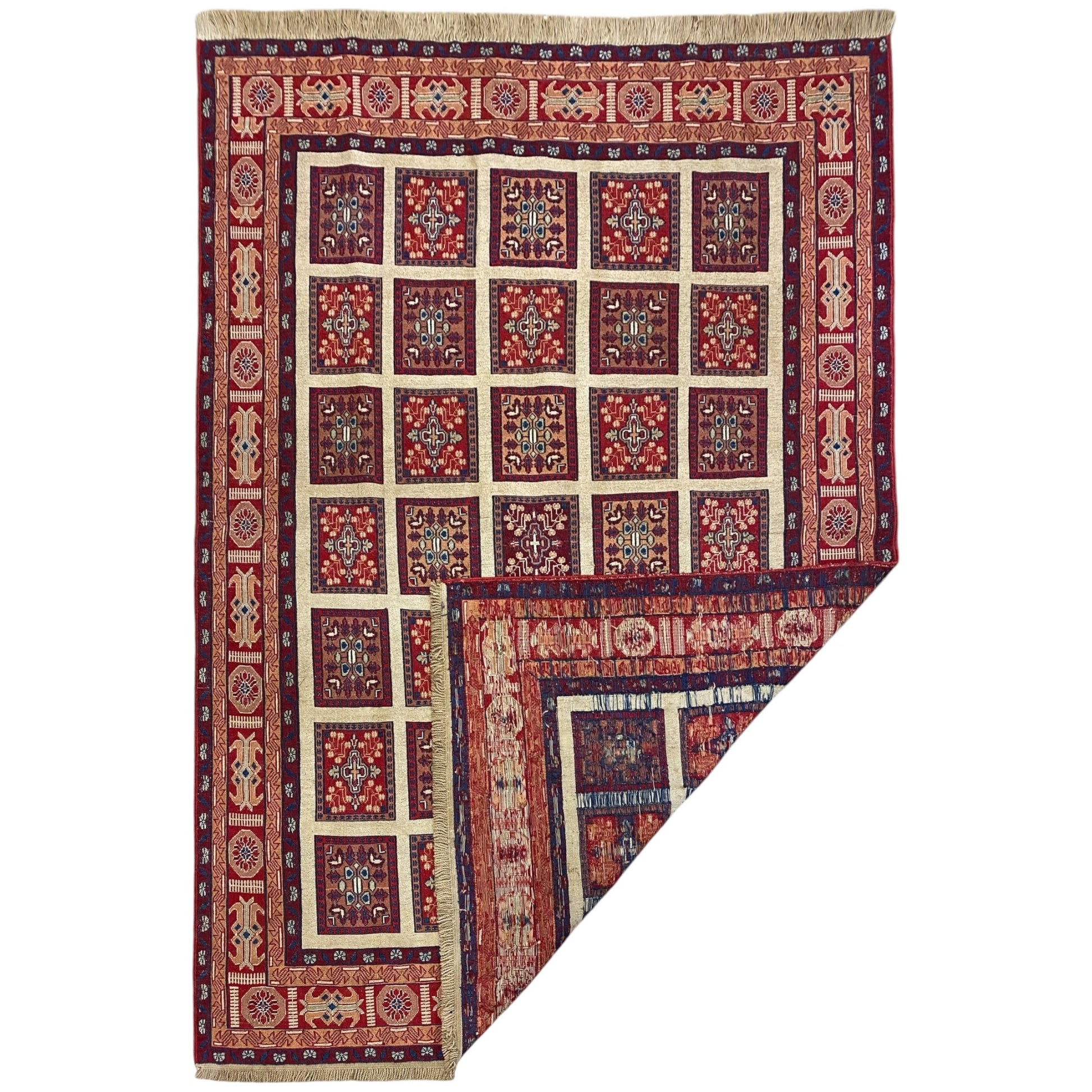 Garden Design Tribal Afshar Soumak Rug - Kilim Art Gallery