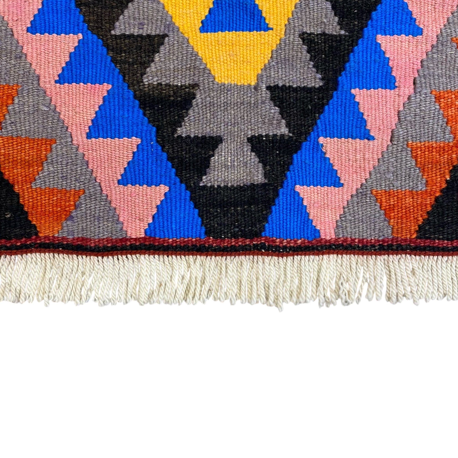 Geometric Aztec Design Kilim Rug - Kilim Art Gallery