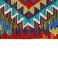 Geometric Aztek Design Narrow Short Kilim Runner Rug - Kilim Art Gallery
