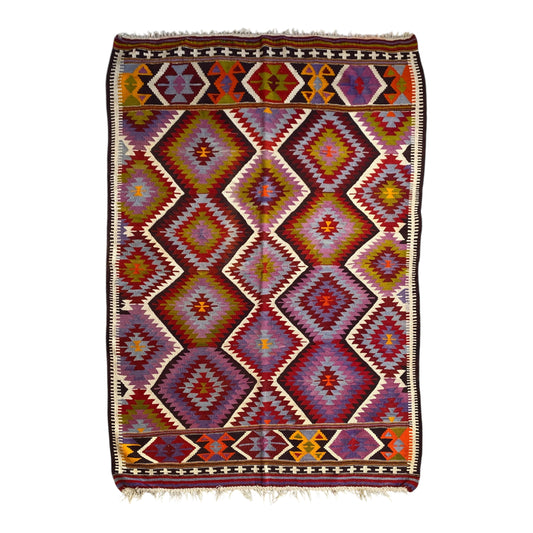 Geometric Design Barak Kilim Rug - Kilim Art Gallery