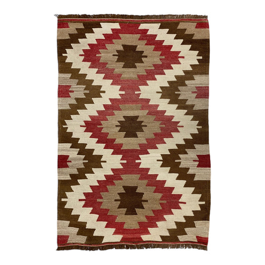 Geometric Eye Dazzler Kilim Rug - Kilim Art Gallery