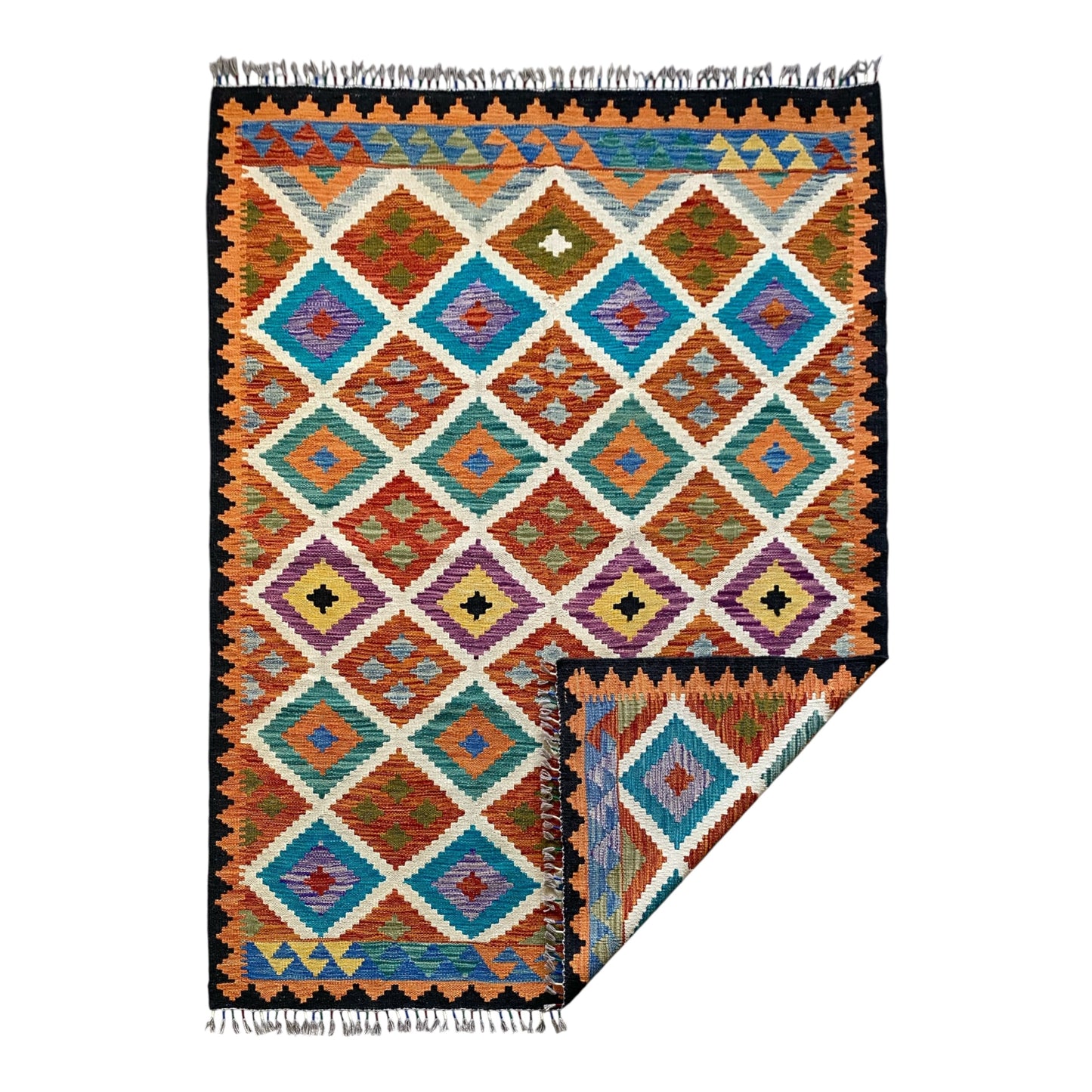 Geometric Modern Art Design Kilim Rug - Kilim Art Gallery