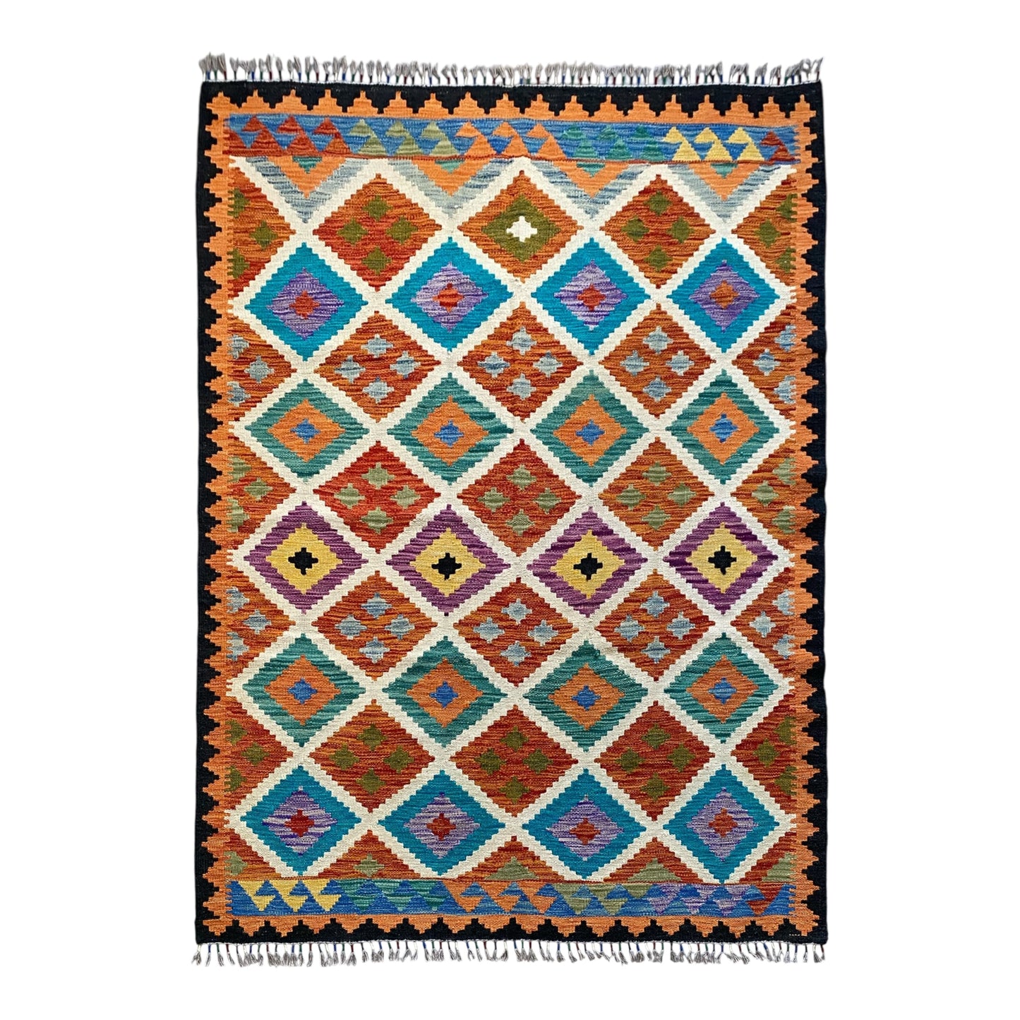 Geometric Modern Art Design Kilim Rug - Kilim Art Gallery