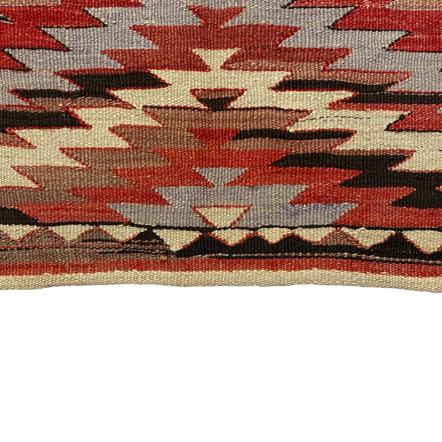 Geometric Navajo Eye Dazzler Design Kilim Rug Runner 4'x10' - Kilim Art Gallery