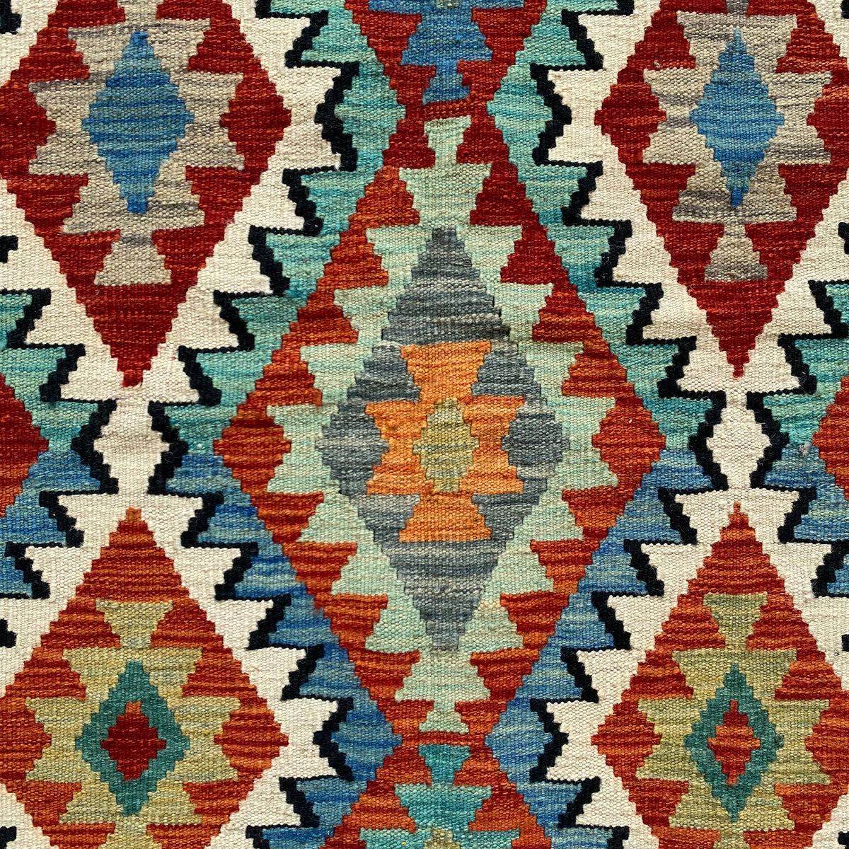 Geometric Tribal Kelim Rug - Kilim Art Gallery