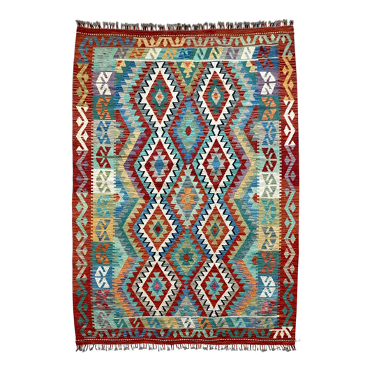 Geometric Tribal Kelim Rug - Kilim Art Gallery