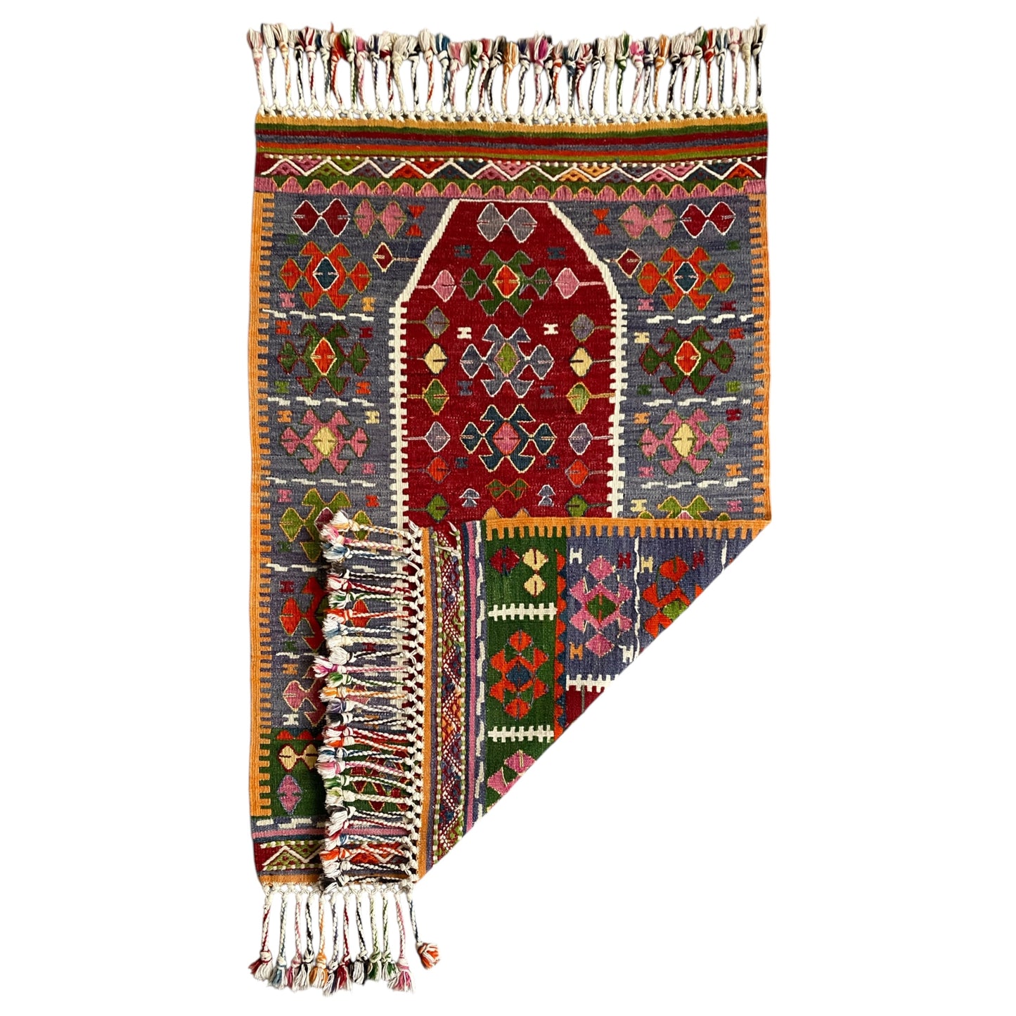 Ghordes Prayer Kilim Rug - Kilim Art Gallery