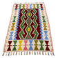 Green Hands on Hips Design Turkish Kayseri Kilim Rug 3'x4' - Kilim Art Gallery