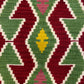Green Hands on Hips Design Turkish Kayseri Kilim Rug 3'x4' - Kilim Art Gallery
