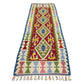 Green Kilim Runner Rug