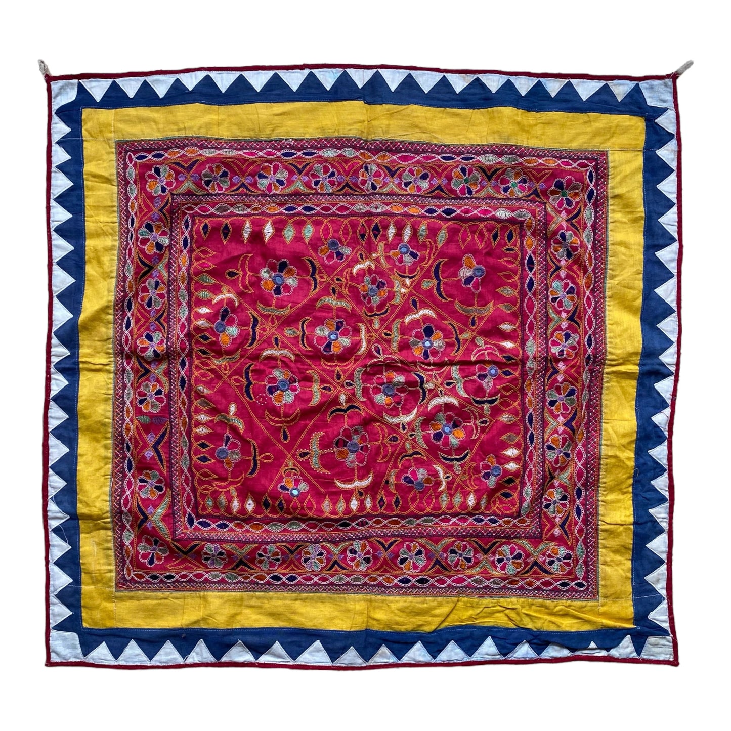Gujarat Chakla Wall Hanging - Kilim Art Gallery