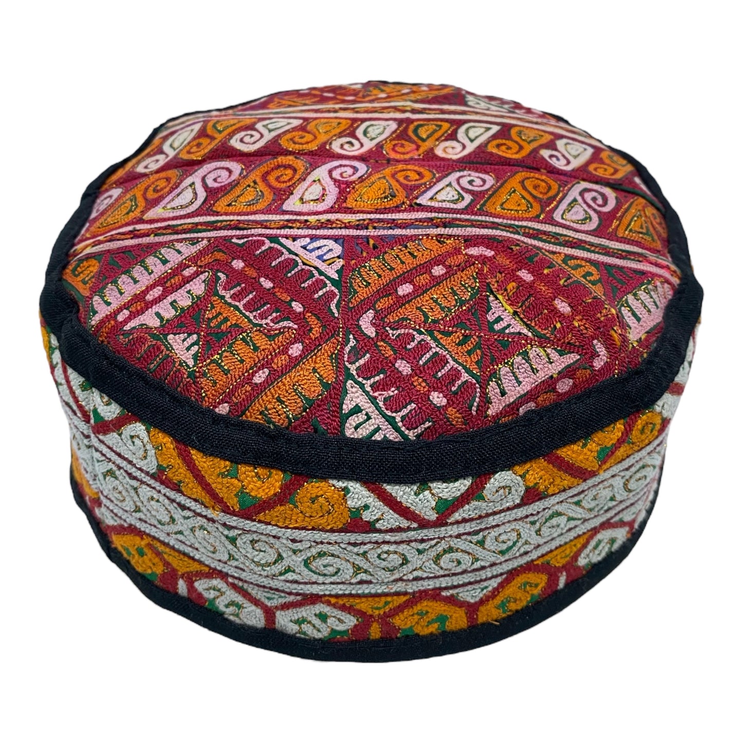 Hand Embroidered Turkoman Hat - Kilim Art Gallery
