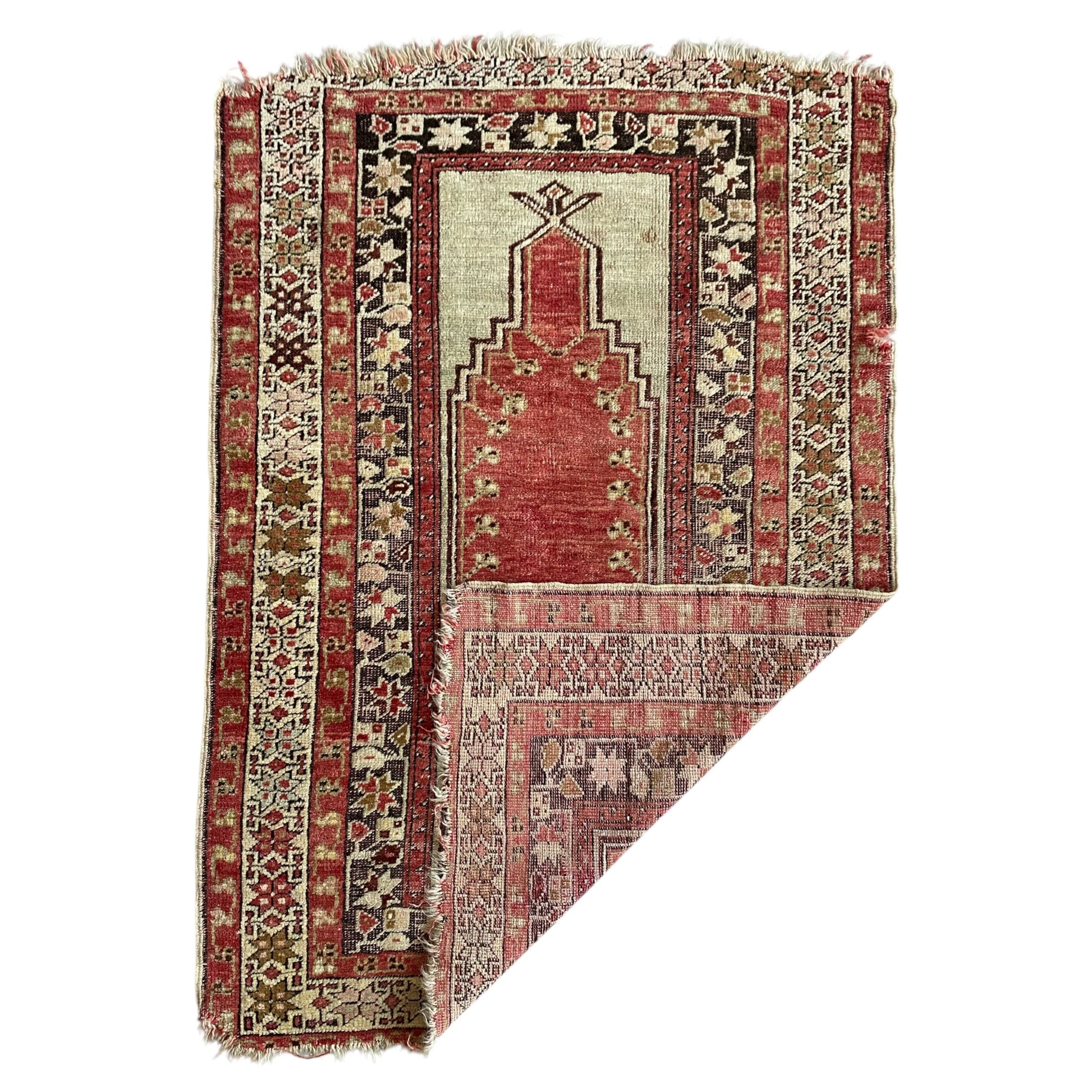 Kirsehir Mucur Mujur Prayer Rug - Kilim Art Gallery