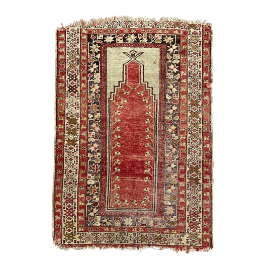 Kirsehir Mucur Mujur Prayer Rug - Kilim Art Gallery