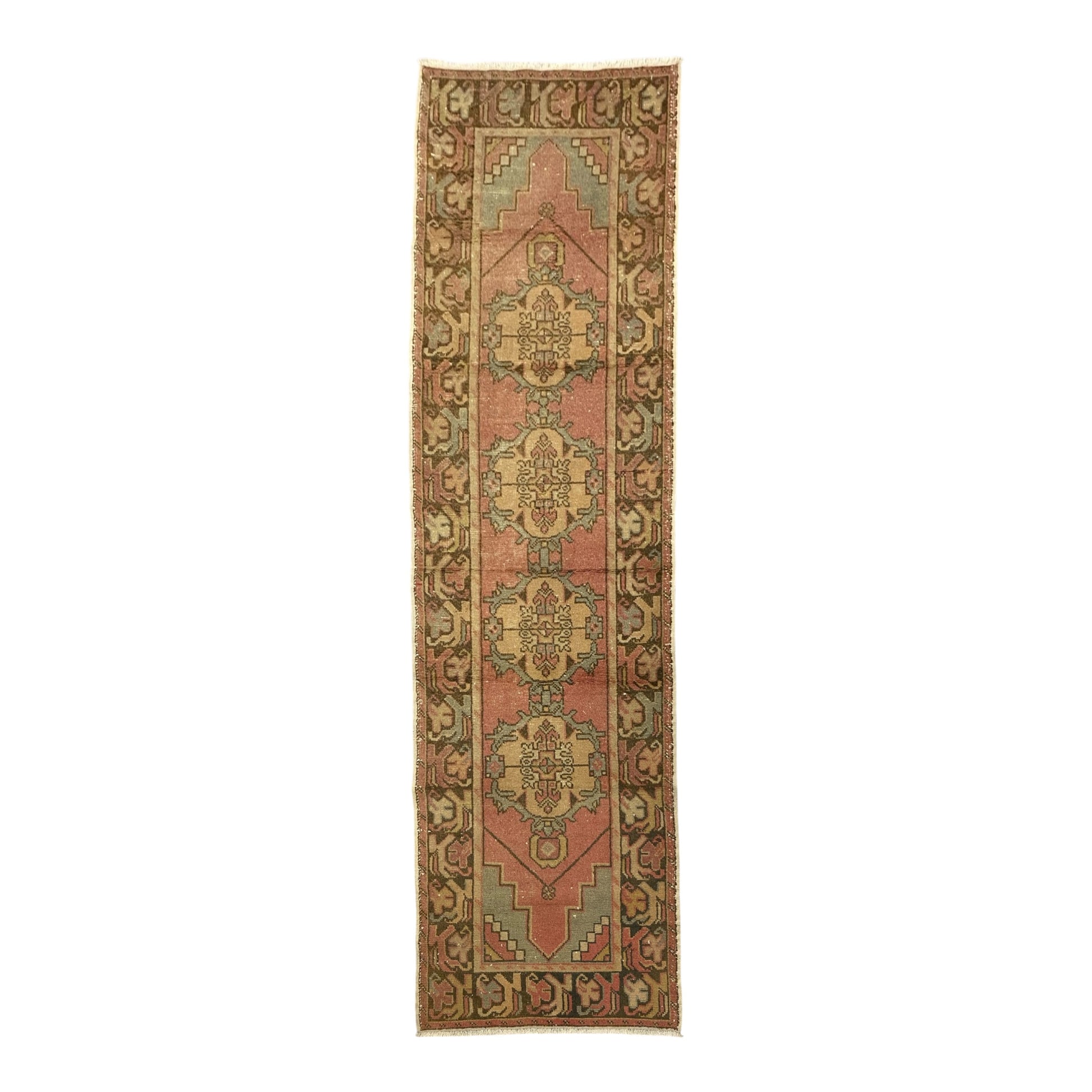 Kitchen Runner Turkish Oushak Rug 3'x9' - Kilim Art Gallery