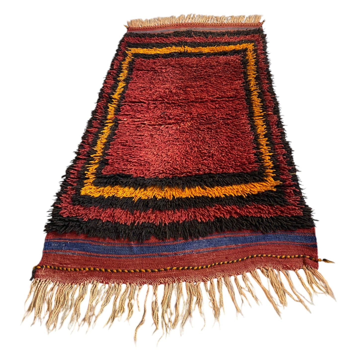 Konya Karapinar Simple Minimalist Tullu Yatak Rug - Kilim Art Gallery