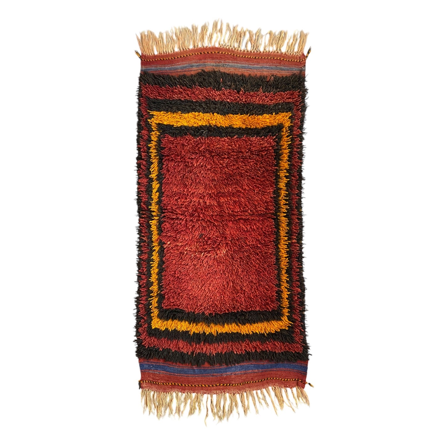 Konya Karapinar Simple Minimalist Tullu Yatak Rug - Kilim Art Gallery