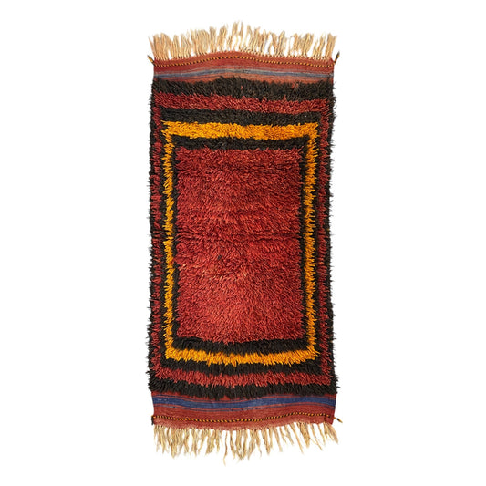 Konya Karapinar Simple Minimalist Tullu Yatak Rug - Kilim Art Gallery