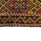 Large Tribal Hand Embroidered Area Kilim Rug - Kilim Art Gallery