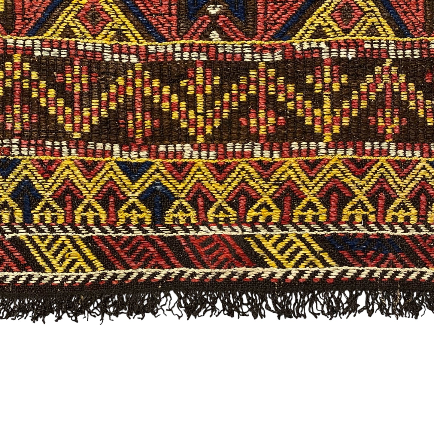 Large Tribal Hand Embroidered Area Kilim Rug - Kilim Art Gallery