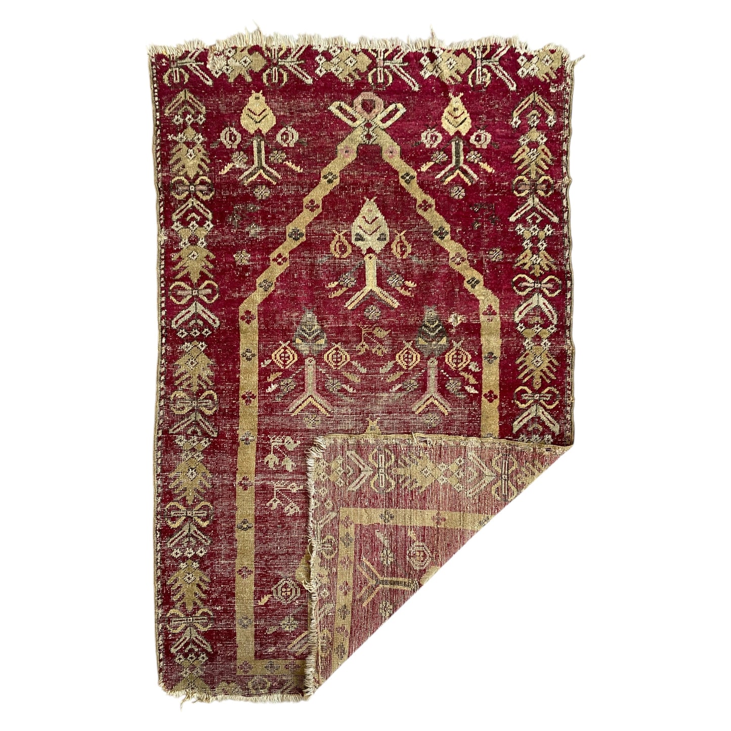 Mecidiye Style Mucur Mujur Prayer Rug - Kilim Art Gallery