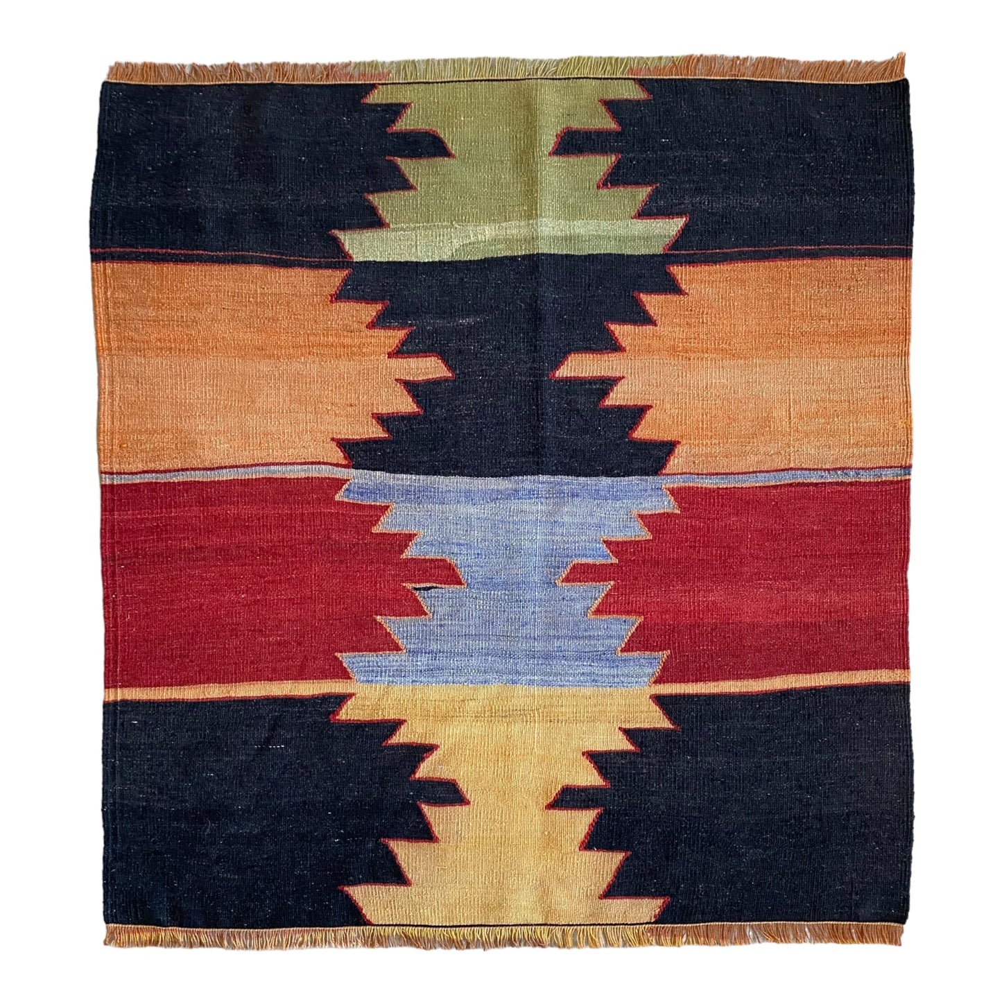 Minimalist Cappadocia Kilim Sofra / Sofraeh - Kilim Art Gallery