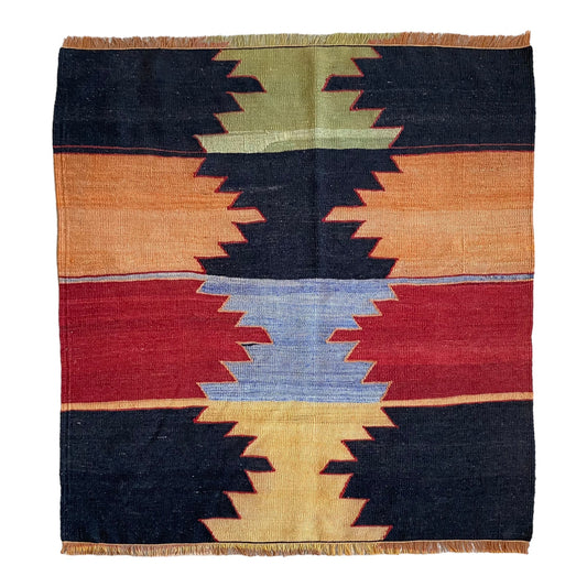 Minimalist Cappadocia Kilim Sofra / Sofraeh - Kilim Art Gallery