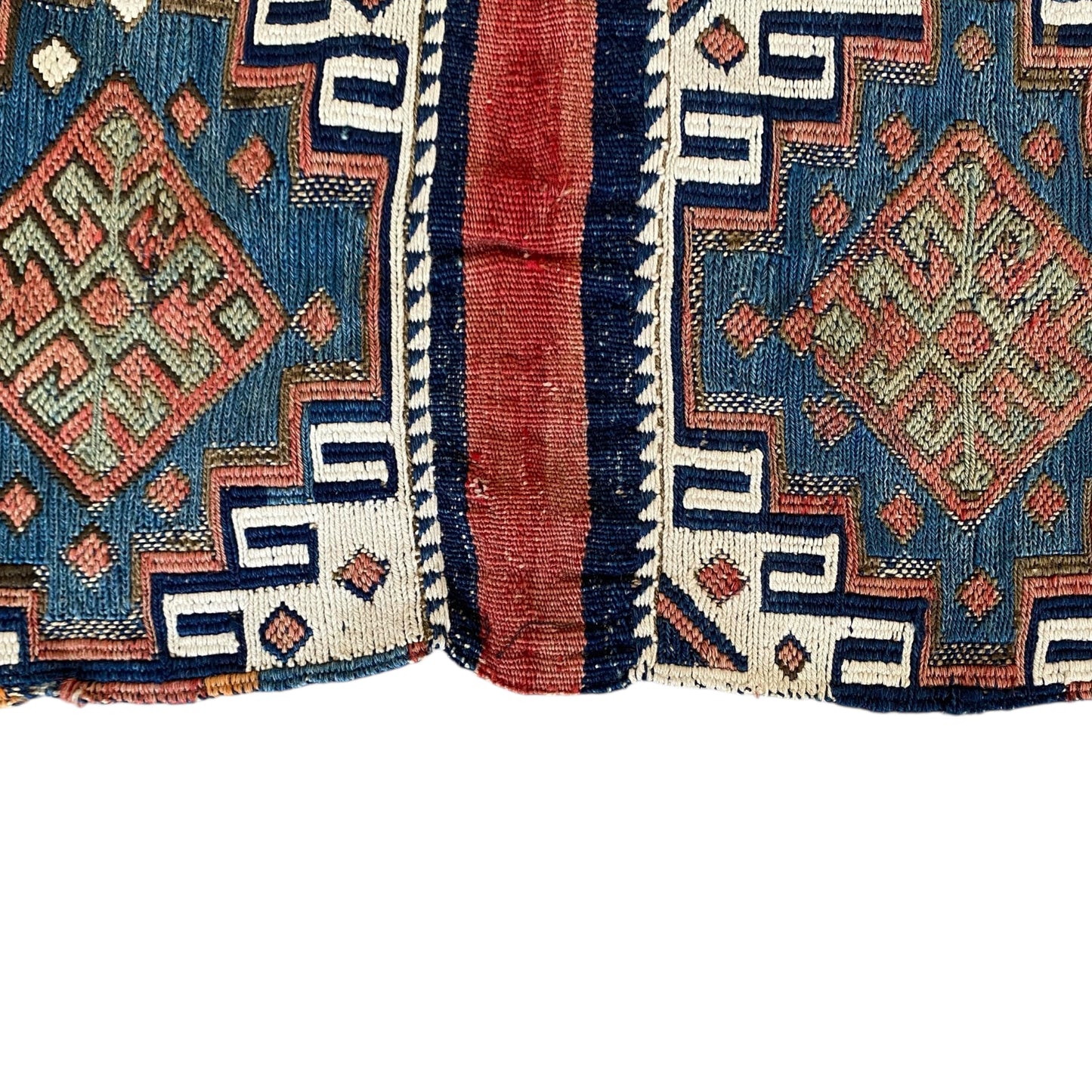 Moghan Memling Gul Ala Chuval Mafrash Soumak Panel - Kilim Art Gallery