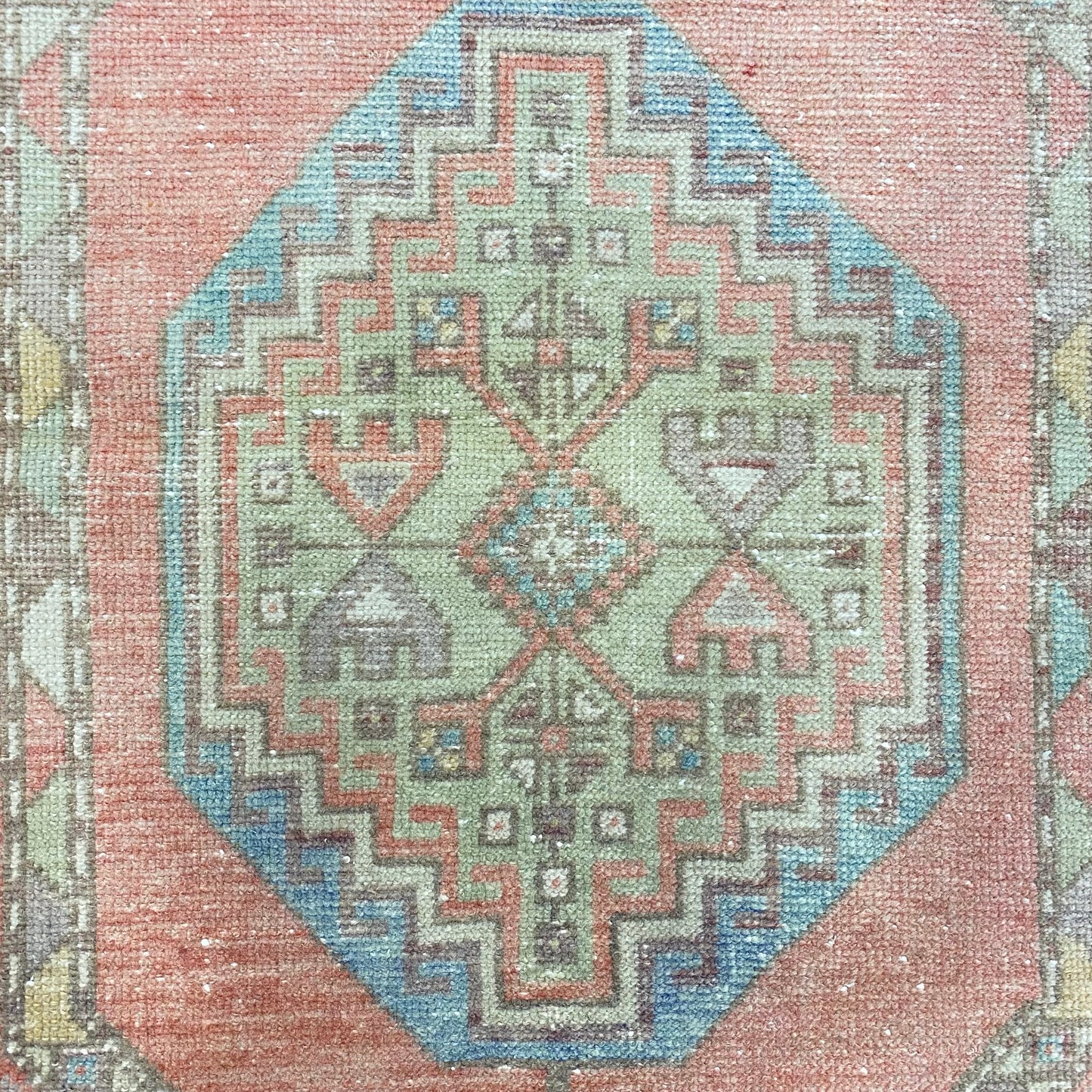 Muted Faded Color Turkish Oushak Rug