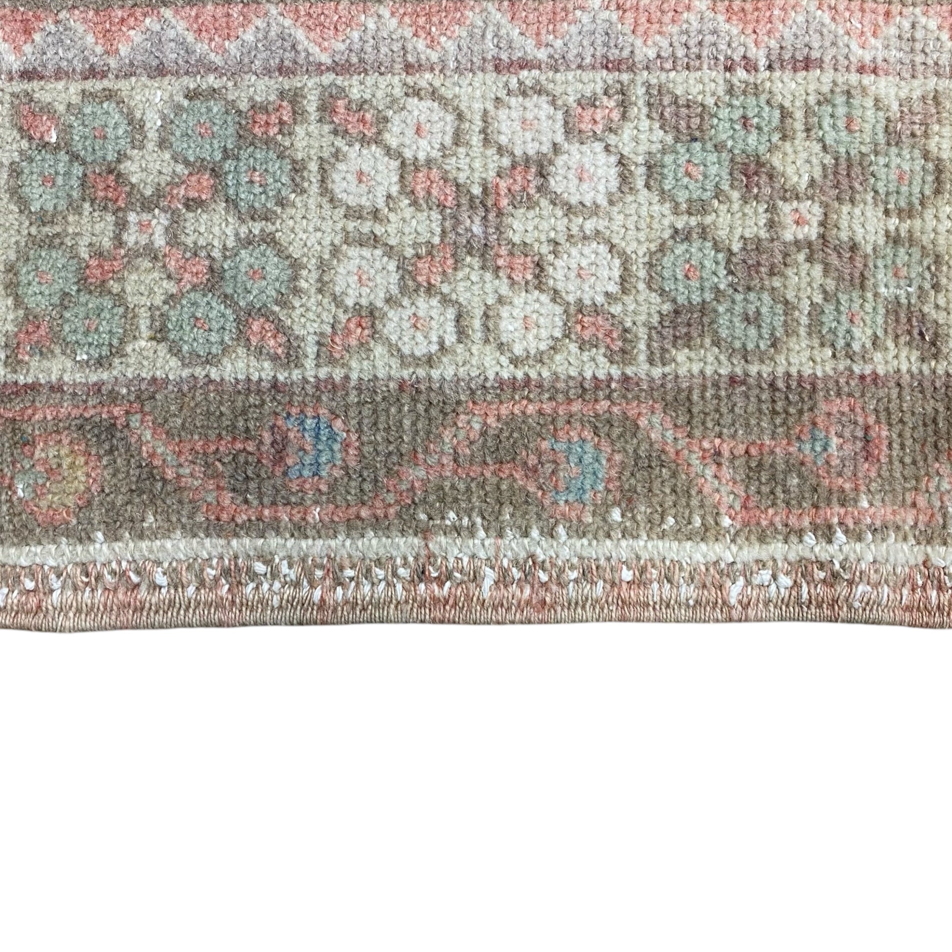 Muted Faded Color Turkish Oushak Rug - Kilim Art Gallery