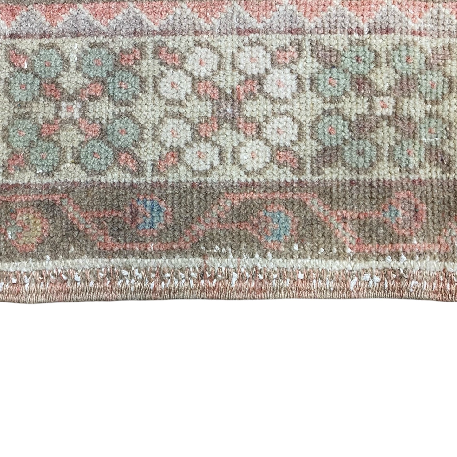 Muted Faded Color Turkish Oushak Rug