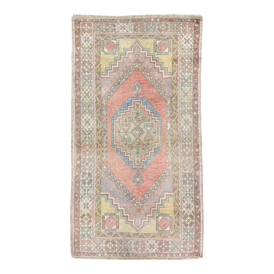 Muted Faded Color Turkish Oushak Rug - Kilim Art Gallery