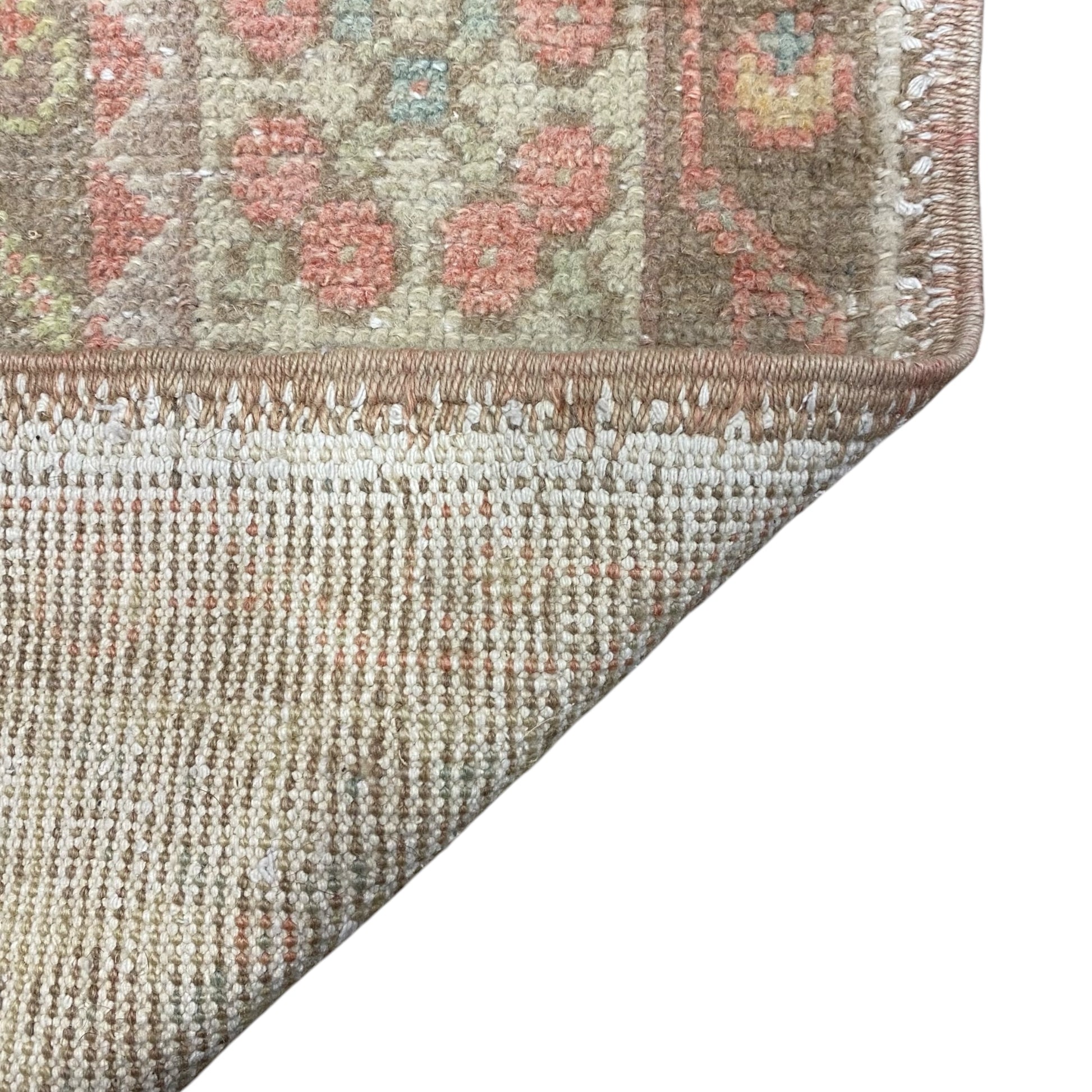 Muted Faded Color Turkish Oushak Rug