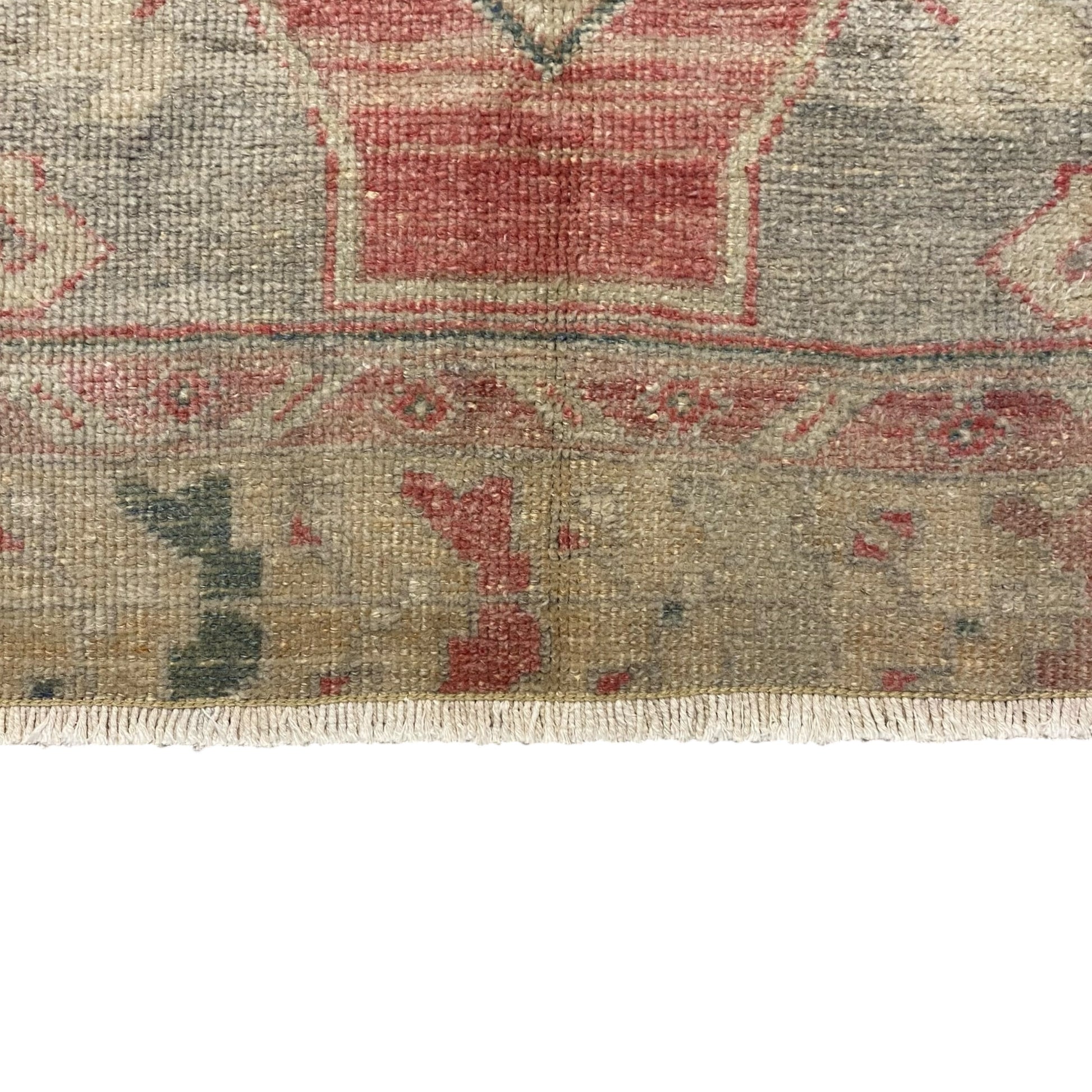 Muted Faded Turkish Oushak Rug with Soft Pastel Colors - Kilim Art Gallery