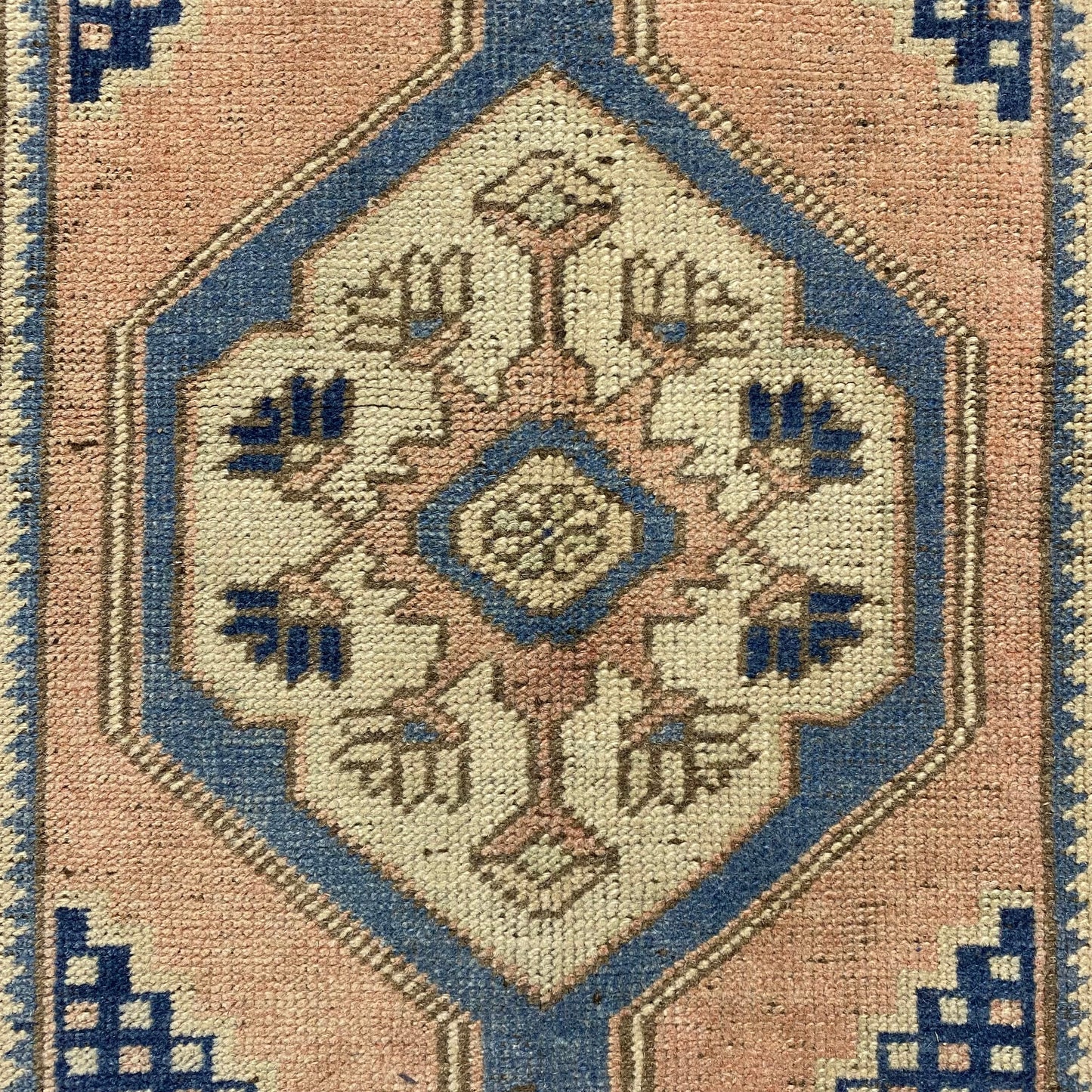 Muted Vintage Turkish Hallway / Kitchen Runner YAHYALI Rug - Kilim Art Gallery