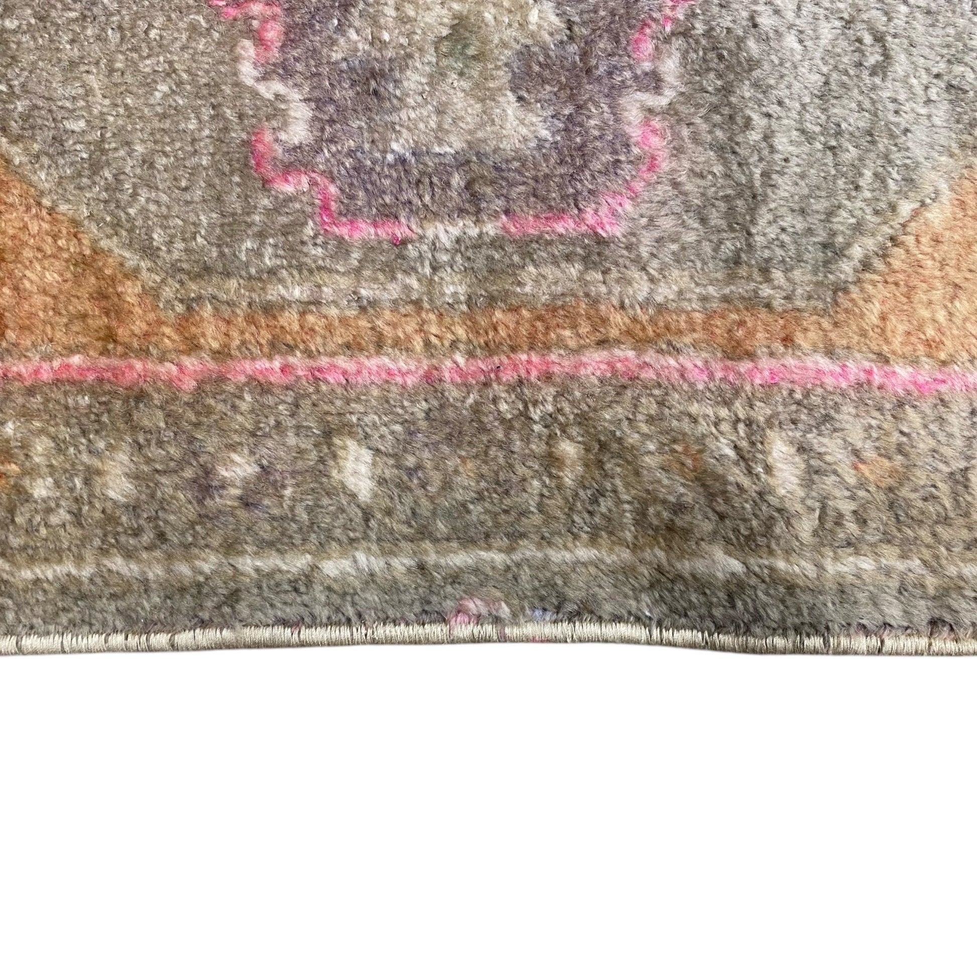 Narrow Vintage Turkish Oushak Runner Rug - Kilim Art Gallery