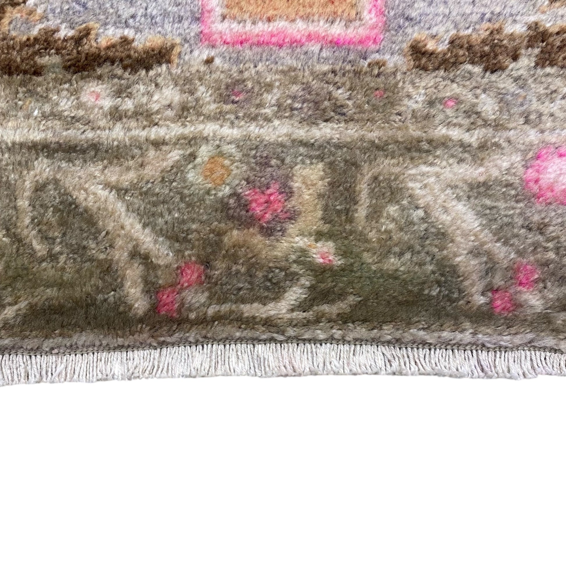 Narrow Vintage Turkish Oushak Runner Rug - Kilim Art Gallery