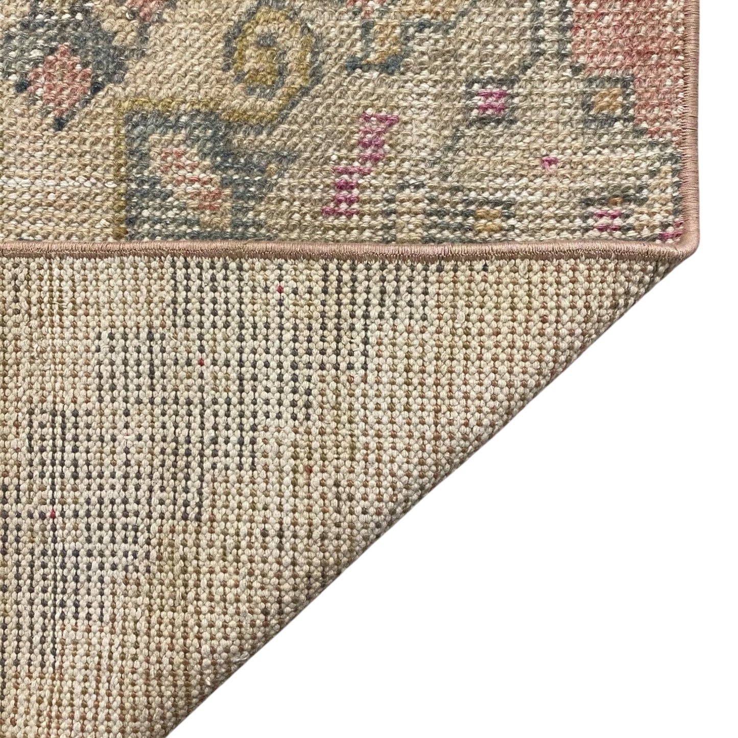 Narrow Vintage Turkish Oushak Runner Rug - Kilim Art Gallery