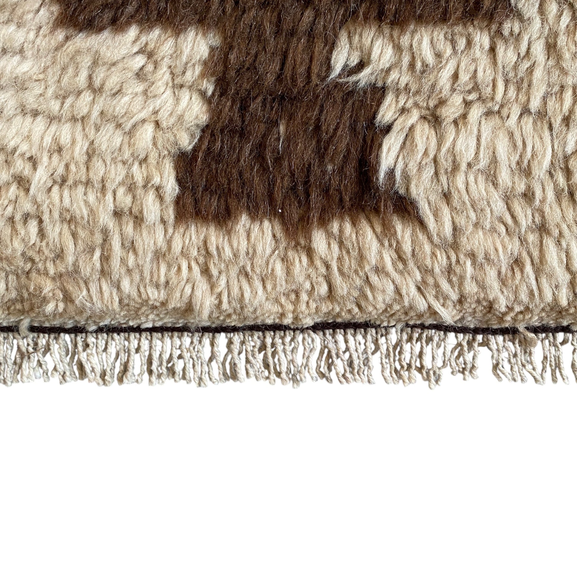 Natural Color Aztec Design Konya Karapinar Yatak Rug - Kilim Art Gallery