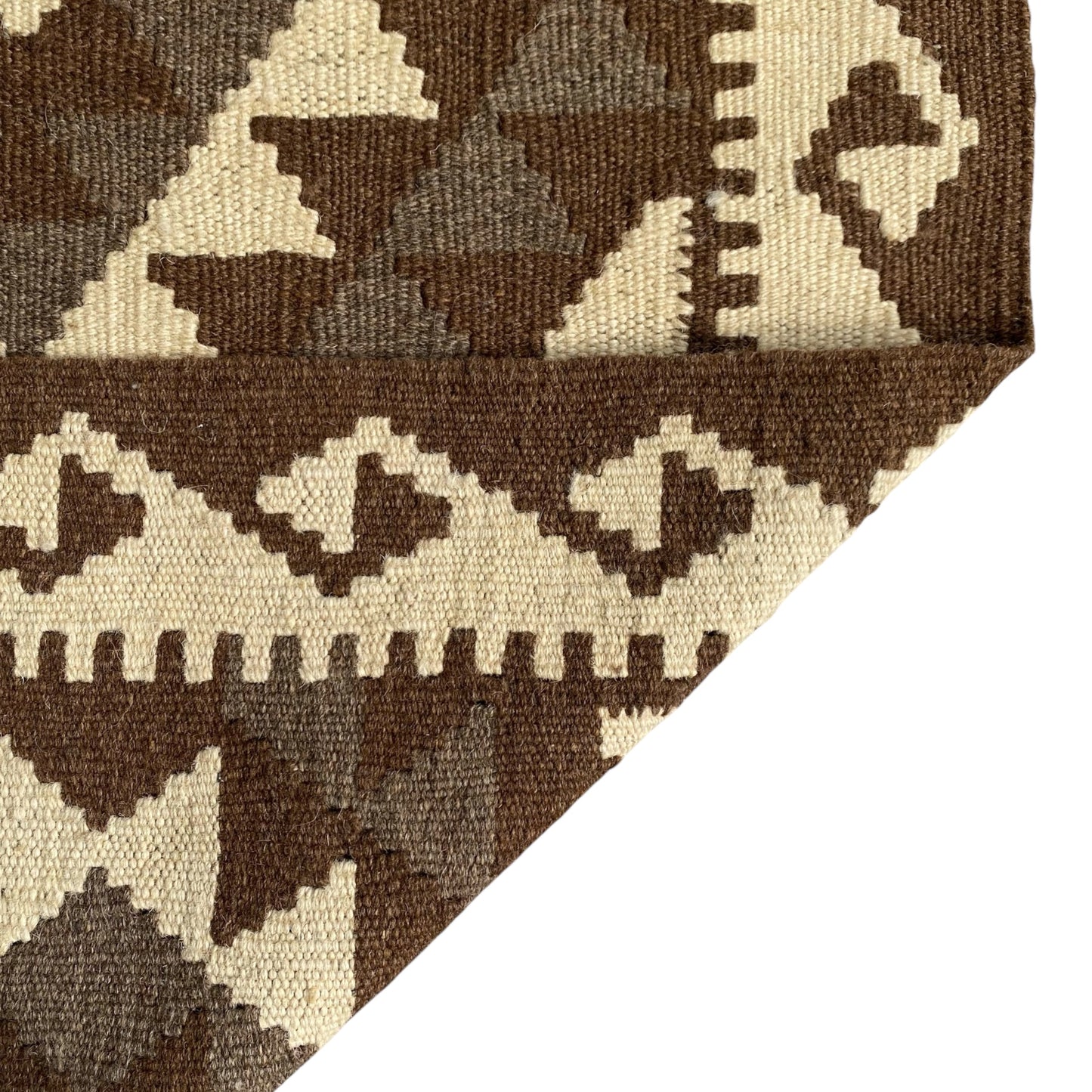 Natural Undyed Geometric Kilim Rug Kelim - Kilim Art Gallery