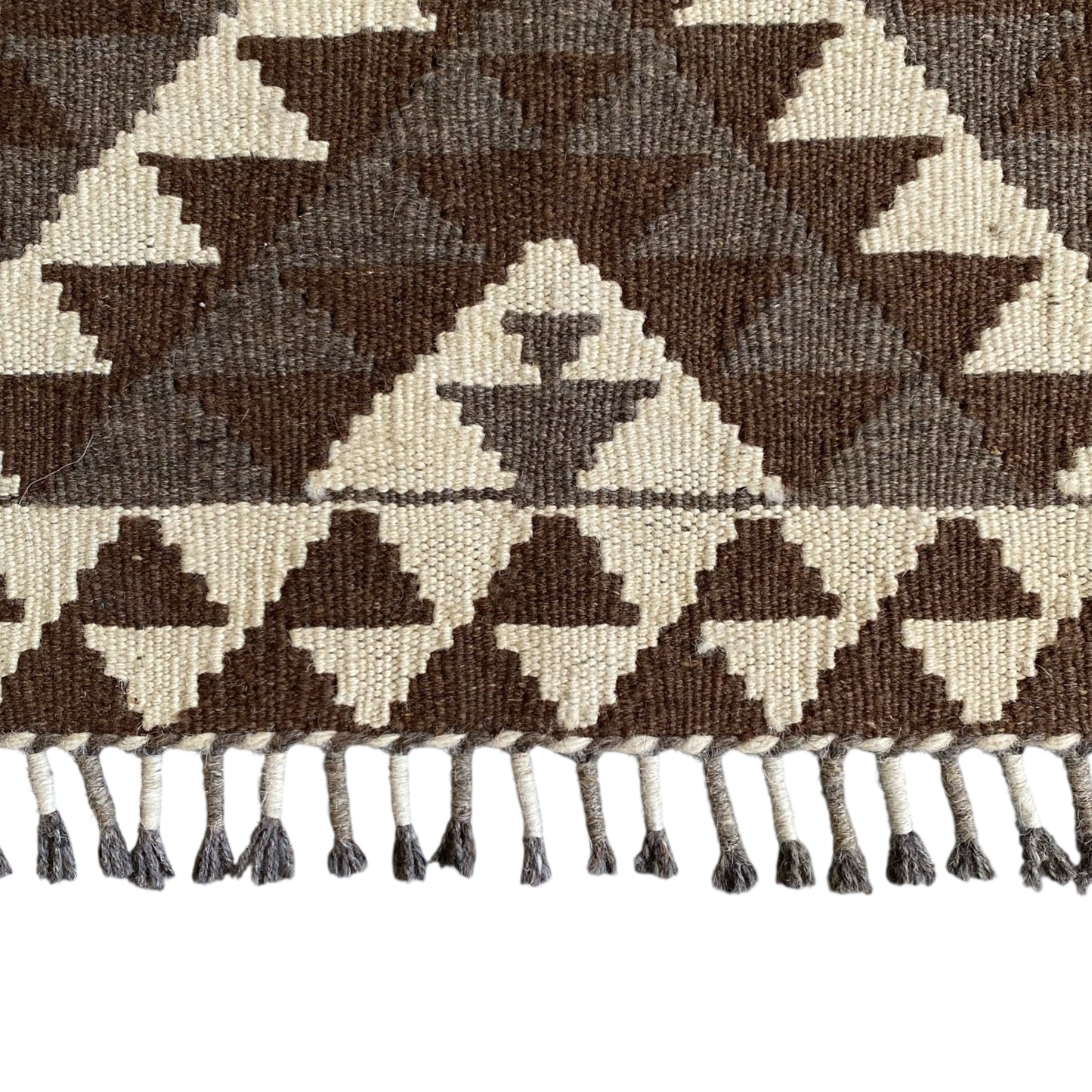 Natural Undyed Geometric Kilim Rug Kelim - Kilim Art Gallery
