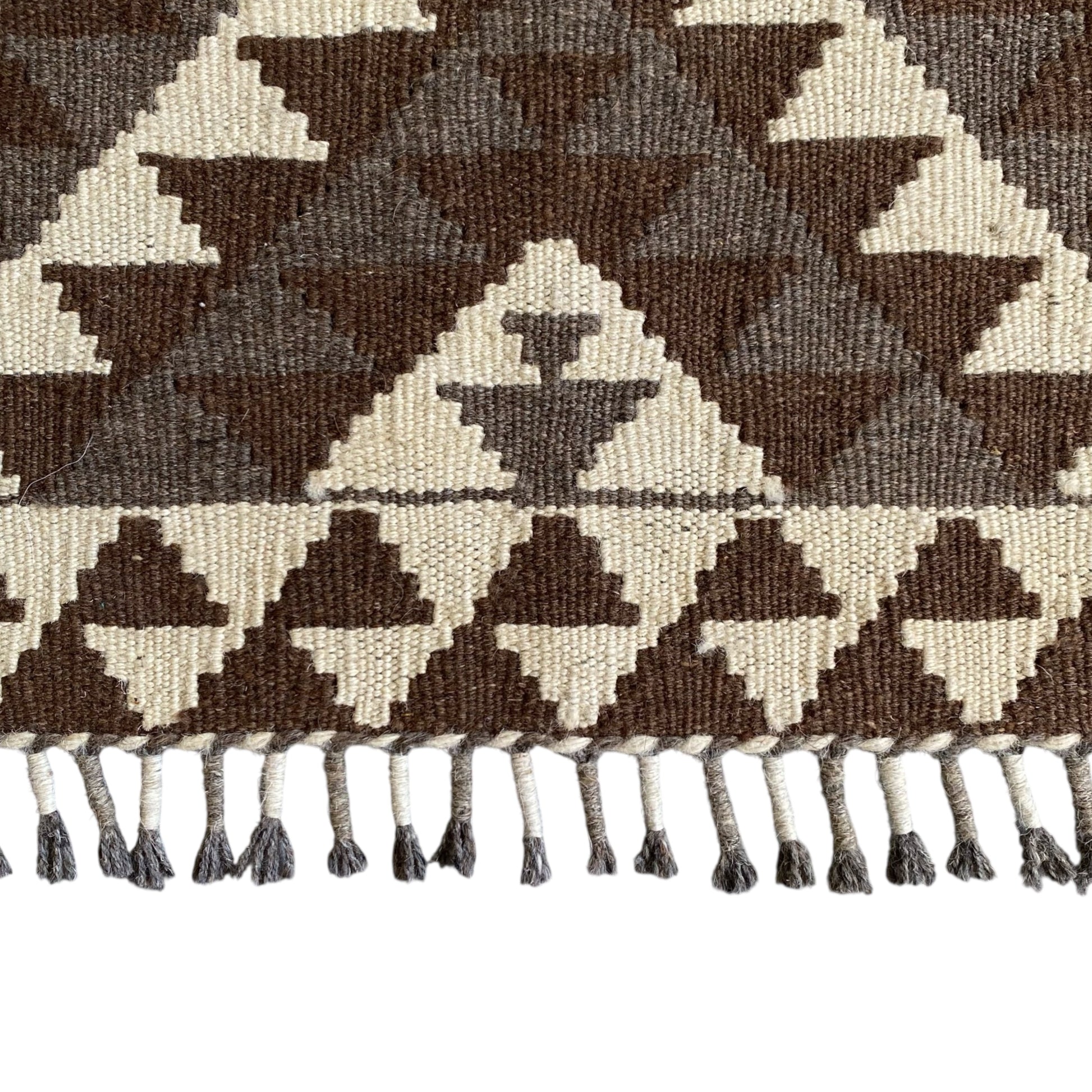 Natural Undyed Geometric Kilim Rug Kelim - Kilim Art Gallery