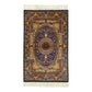 Navy Blue Hereke Modal Silk Rug - Kilim Art Gallery