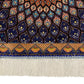 Navy Blue Peacock Silk Rug - Kilim Art Gallery