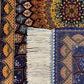 Navy Blue Peacock Silk Rug - Kilim Art Gallery