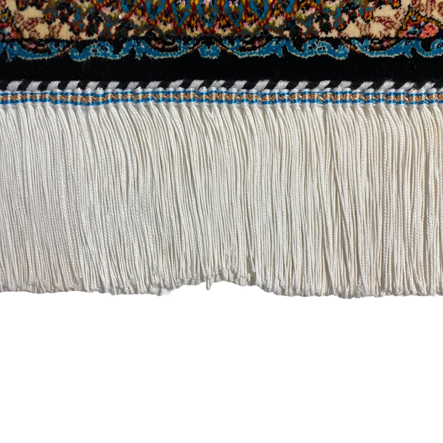 Navy Blue Silk Rug Carpet Wall Hanging - Kilim Art Gallery